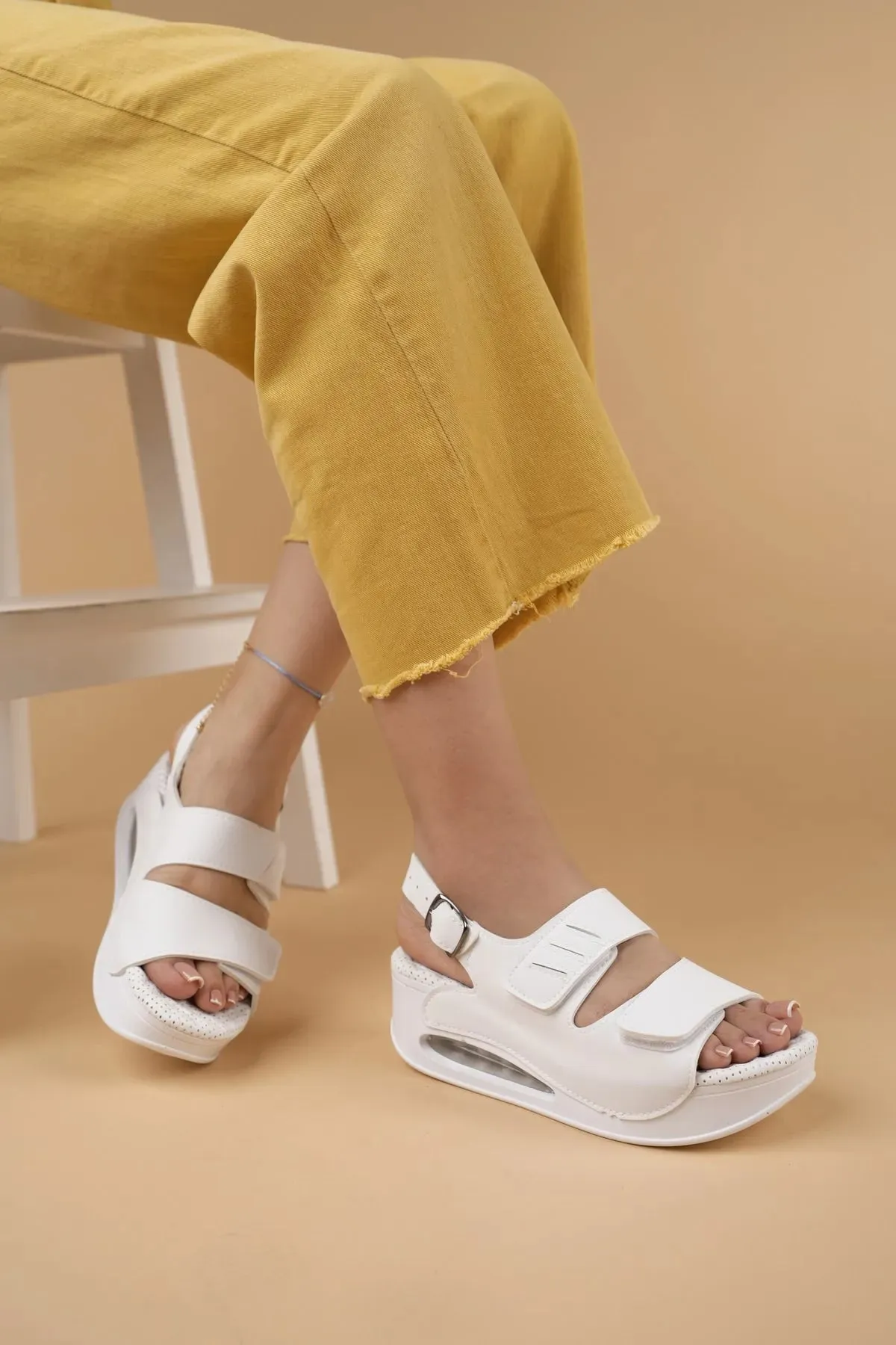 Anatomical Orthopedic Double Banded Heel Medical Sabo Women's Slipper Sandal
