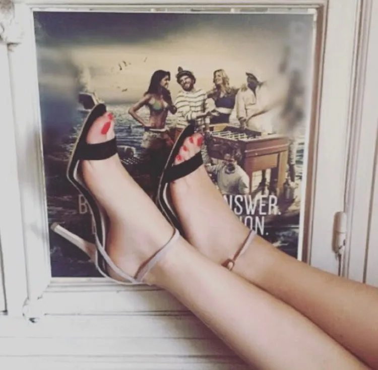 Blanc de Chadè illusion sandals