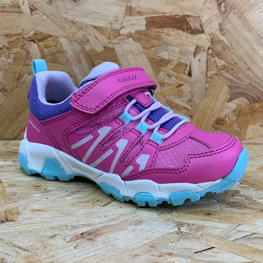 Geox Kids Magnetar Waterproof Trainers - Fuchsia / Violet