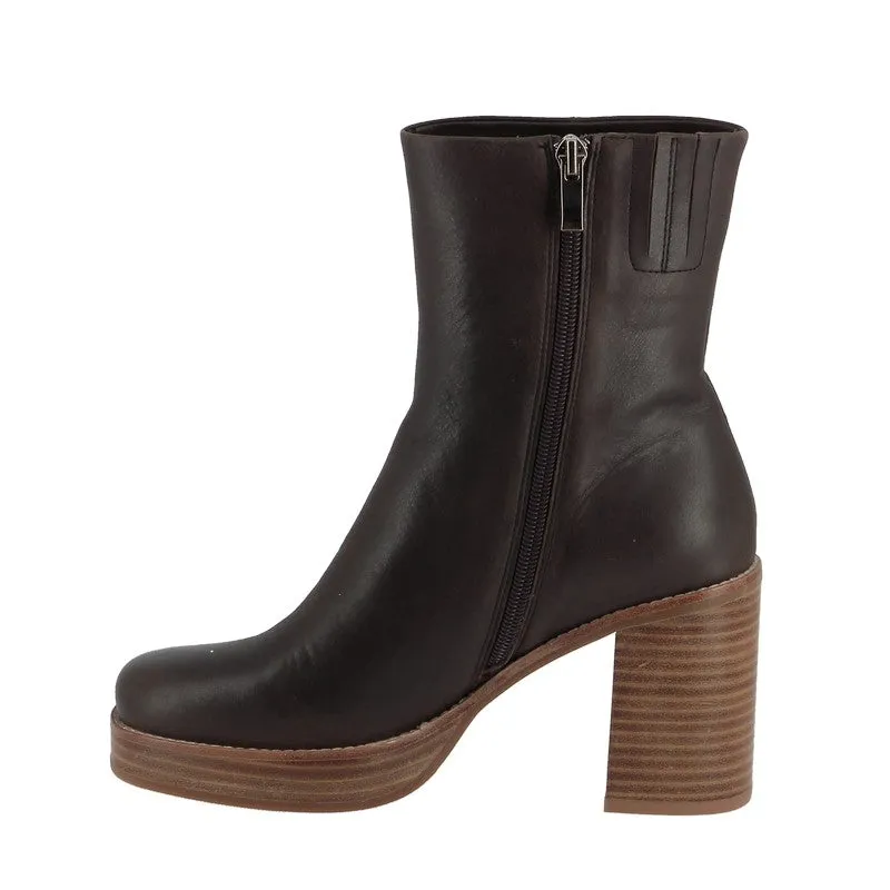 Top End Daneka Chocolate Platform Ankle Boot