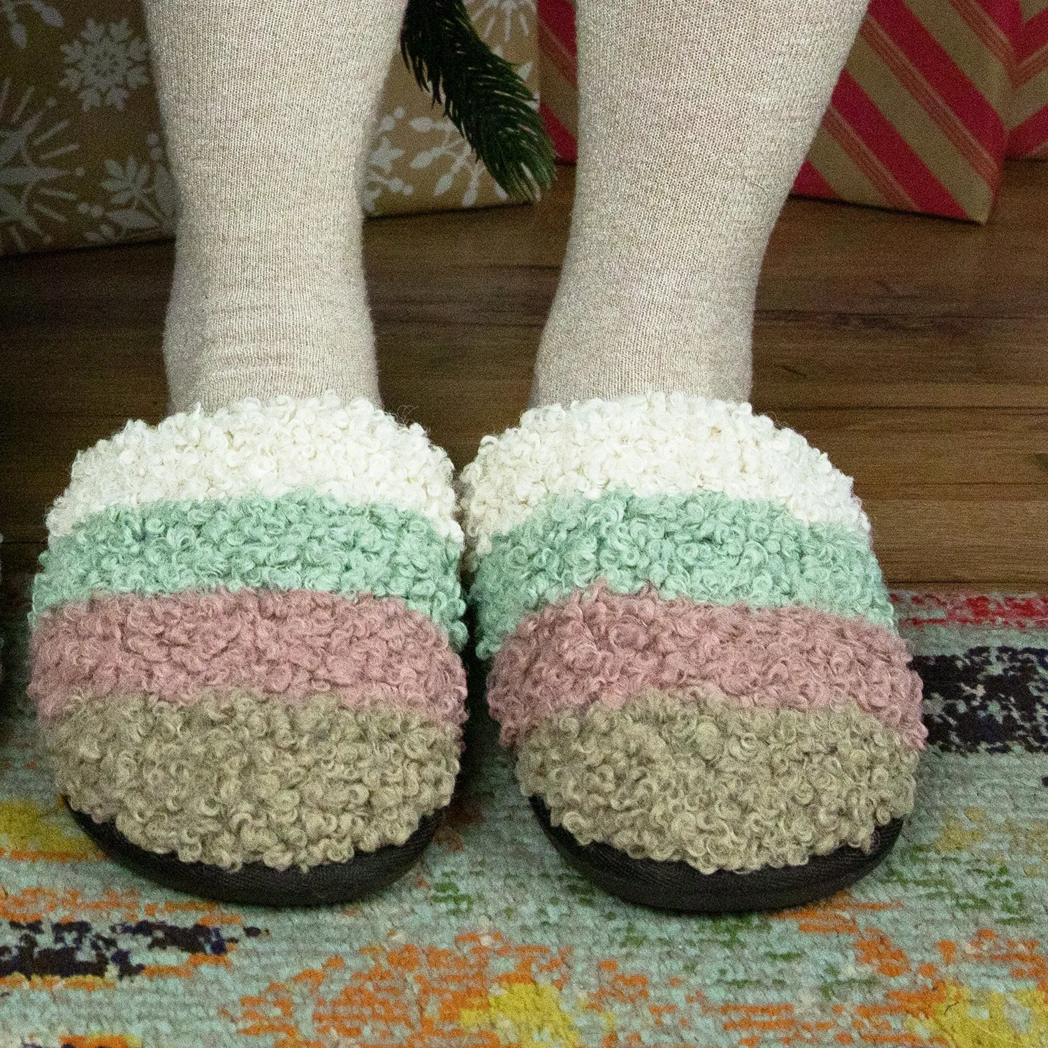 Women's Clemson Slipper - Natural Multi